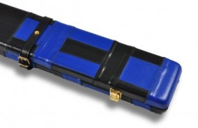 Peradon Koffer Leder 3/4 Schwarz/Blau